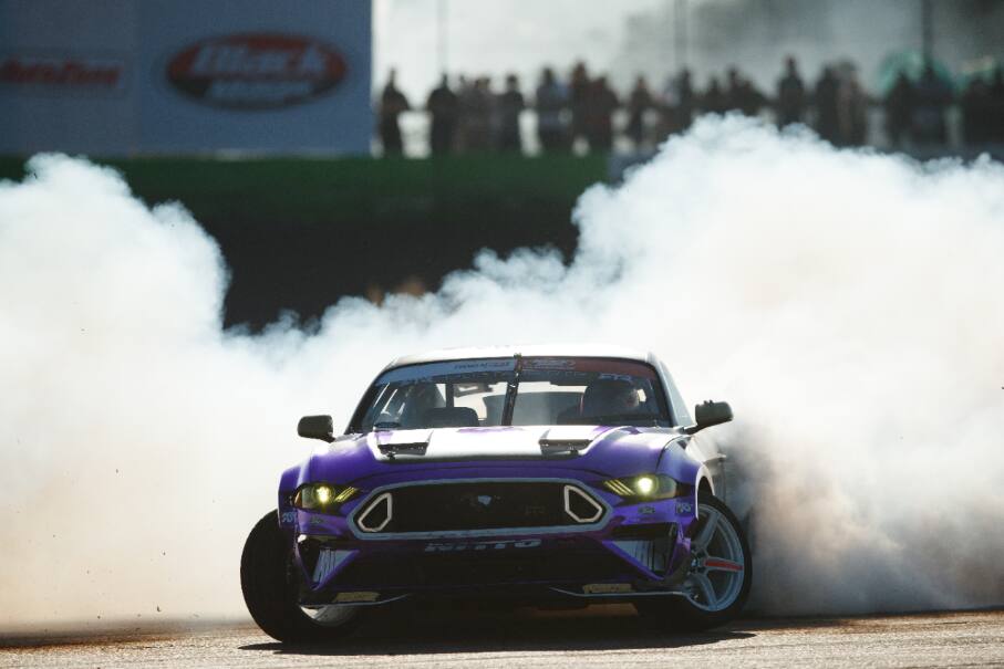 Chelsea DeNofa scored RTR's first podium of the year in the second Formula Drift event of the year. Chelsea DeNofa scored RTR's first podium of the year in the second Formula Drift event of the year.